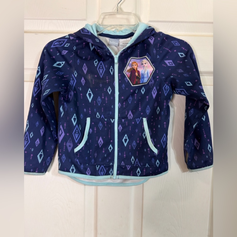 Disney Frozen II Kids' Outfit Hooded Sweatshirt‎ Sz 6 EUC